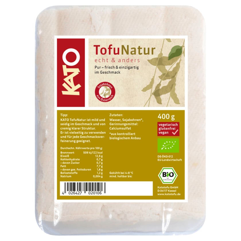 Kato Bio Tofu Natur vegan 400g